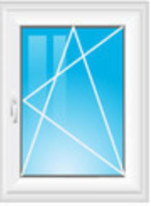 jednodílné okno otvíravé